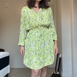 Maeve Yellow and Blue Floral Blouse